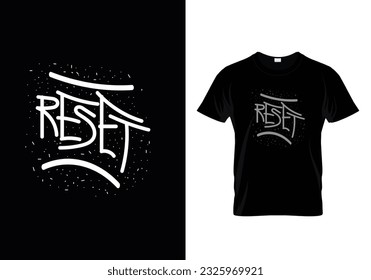 Reset best typography t shirt design