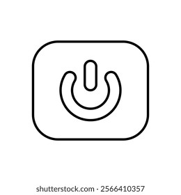 Reset Button icon. Computer hardware icon design. vector graphic