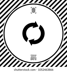 Reset button, reload arrows