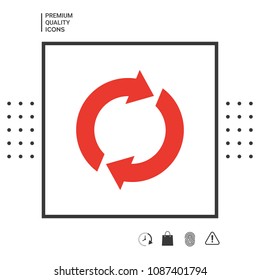 Reset button, reload arrows