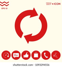 Reset button, reload arrows