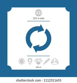 Reset button, reload arrows