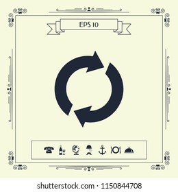 Reset button, reload arrows