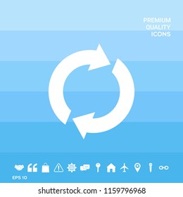 Reset button, reload arrows