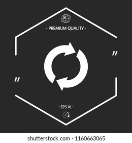 Reset button, reload arrows