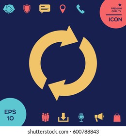 Reset button, reload arrows