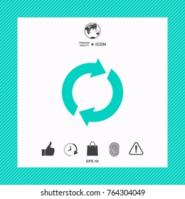 Reset button, reload arrows