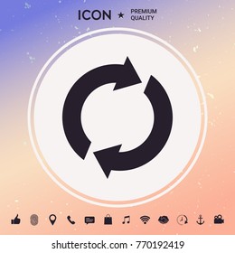 Reset button, reload arrows