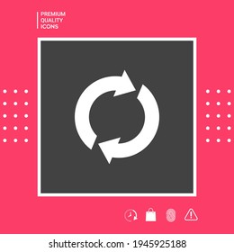 Reset button, reload arrows, elements for your design