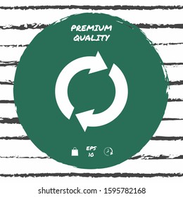 Reset button, reload arrows. Graphic elements for your design