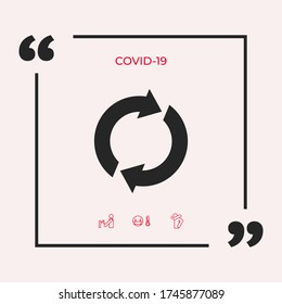 Reset button, reload arrows. Graphic elements for your design