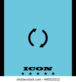 Reset button, reload arrows icon.