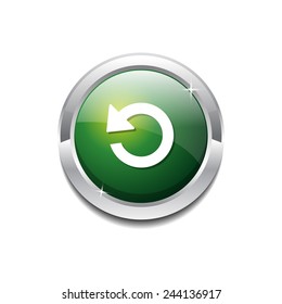 Reset Circular Vector GreenWeb Icon Button