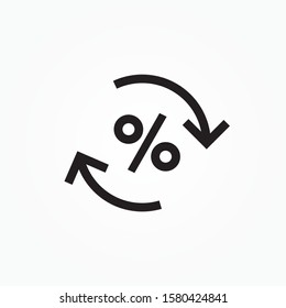 reset  discount sign icon design vector illustration