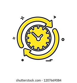 Reset icon design vector