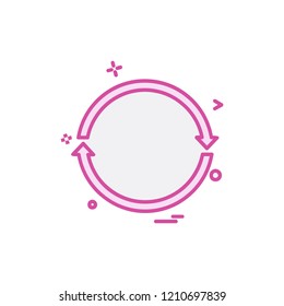 Reset icon design vector