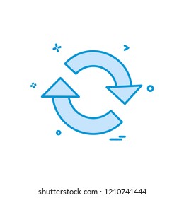 Reset icon design vector