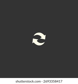 Reset icon flat vector design