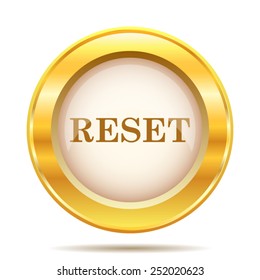 Reset icon. Internet button on white background. EPS10 vector. 