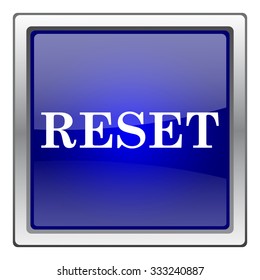 Reset icon. Internet button on white background. EPS10 vector.
