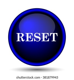 Reset icon. Internet button on white background. EPS10 vector
