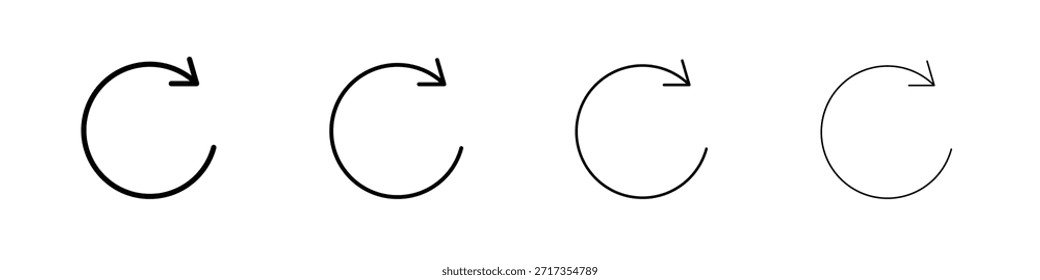 Conjunto de pictogramas de iconos de Restablecer
