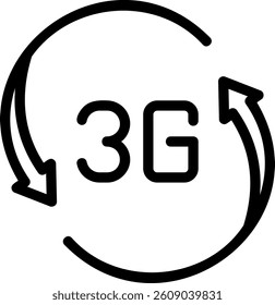 reset line icon illustration vector
