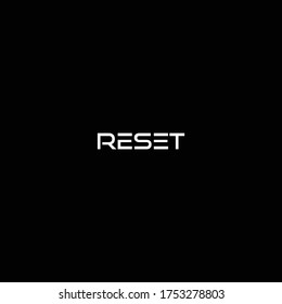 Reset logo design vector, stock photo