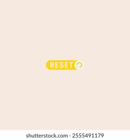 RESET logo icon flat vector design.