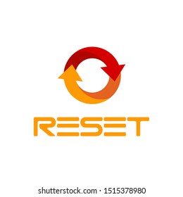 Reset Logo Template Design Vector Illustration