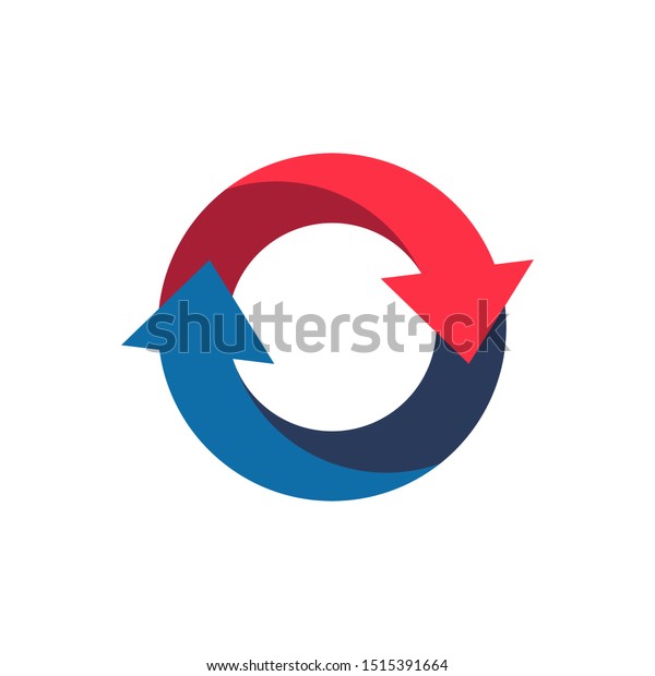 Reset Logo Template Design Vector Illustration Stock Vector (Royalty ...