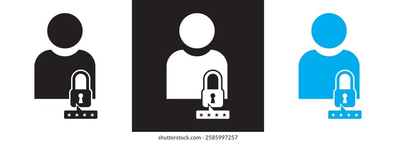 Reset password  icon.  simple  key protection flat design vector pictogram, infographic icon. App logo web button banner UI interface elements.  isolated on white and black background. EPS 10