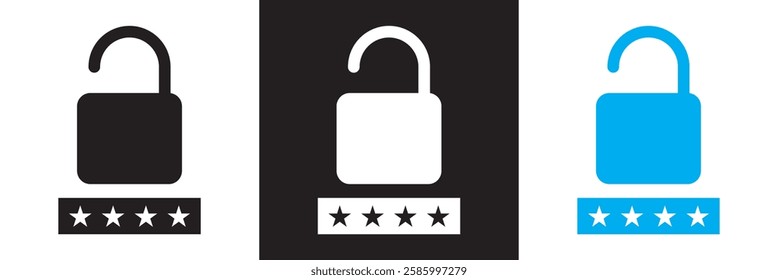 Reset password  icon.  simple  key protection flat design vector pictogram, infographic icon. App logo web button banner UI interface elements.  isolated on white and black background. EPS 10