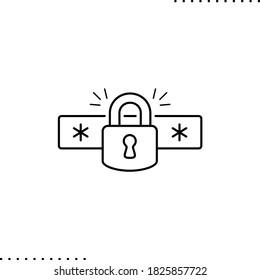 Reset Password Vector Icon In Outlines