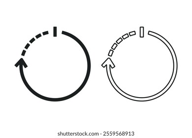 Reset power icon. Illustration vector