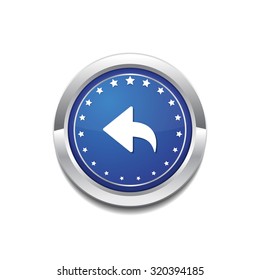 Reset Replay Circular Vector Blue Web Icon Button