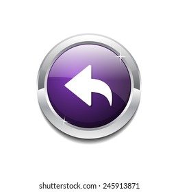Reset Replay Circular Vector Purple Web Icon Button