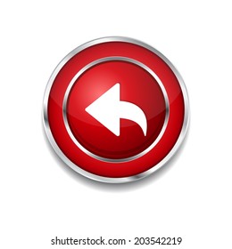 Reset Replay Circular Vector Red Web Icon Button