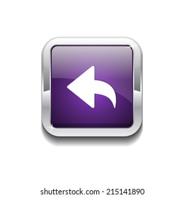 Reset Replay Rounded Corner Vector Purple Web Icon Button