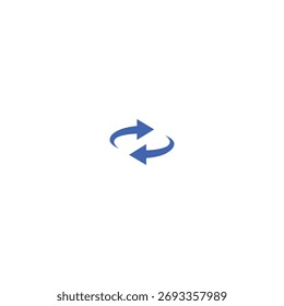 Reset sign icon flat vector design