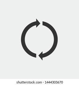Reset vector icon illustration sign