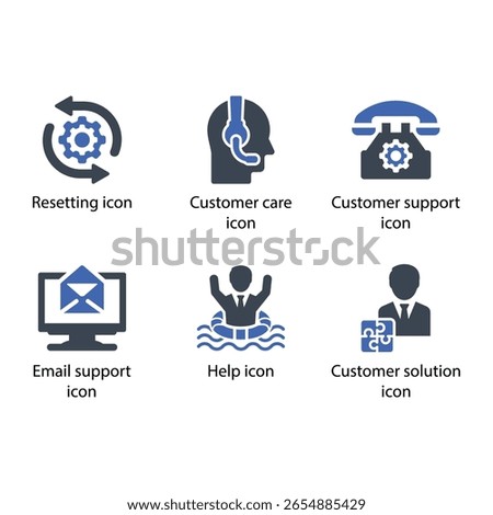 Resetting, Customer care, Customer support, Email support, Help, Customer solution, icon
