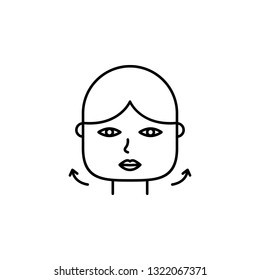 reshape, plastic surgery icon. Element of plastic surgery for mobile concept and web apps icon. Thin line icon for website design and development, app development