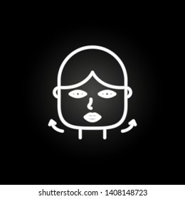 reshape, plastic surgery neon icon. Elements of plastic surgery set. Simple icon for websites, web design, mobile app, info graphics
