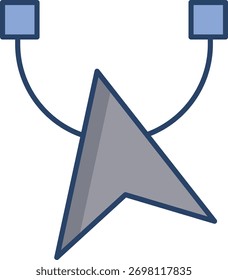 remodelar ferramenta linear cor ícone design