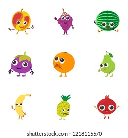 Reside icons set. Cartoon set of 9 reside vector icons for web isolated on white background