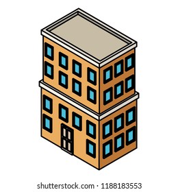 Residence building isometric