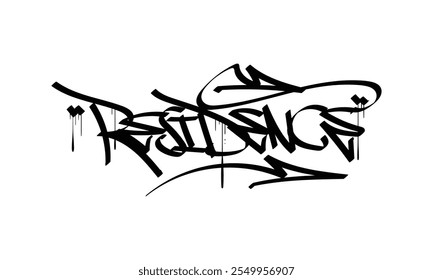 RESIDENCE graffiti tag style design