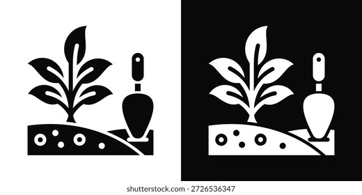 Residence-Symbol weißer und schwarzer Hintergrund