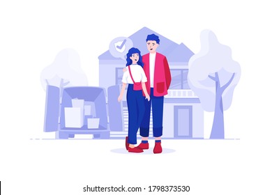 Residence Insurance Vector Illustration concept